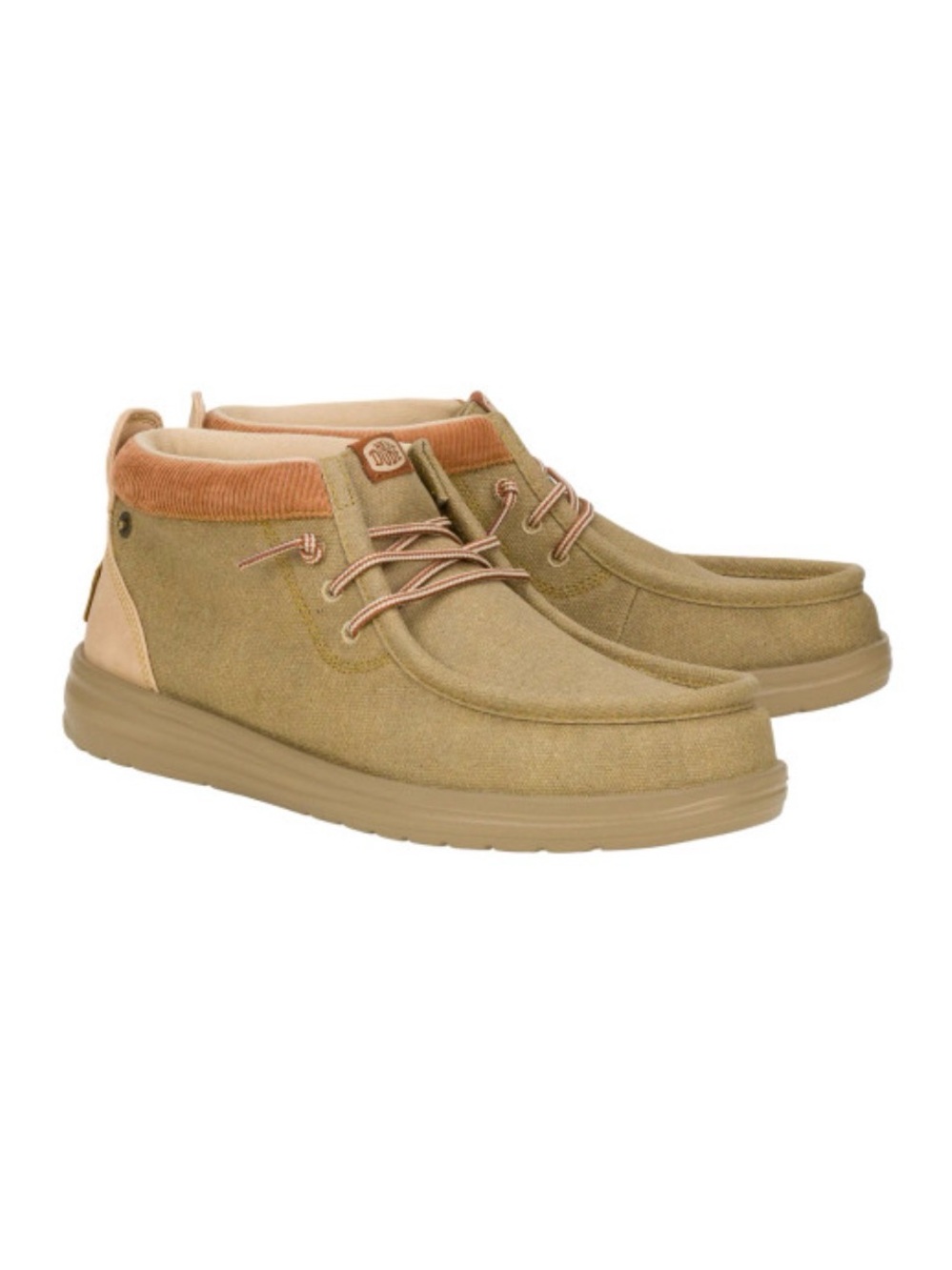 Hey Dude wally mid gripe workwear Booties Tan Accents
